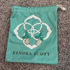 Kendra Scott Turquoise and White earrings